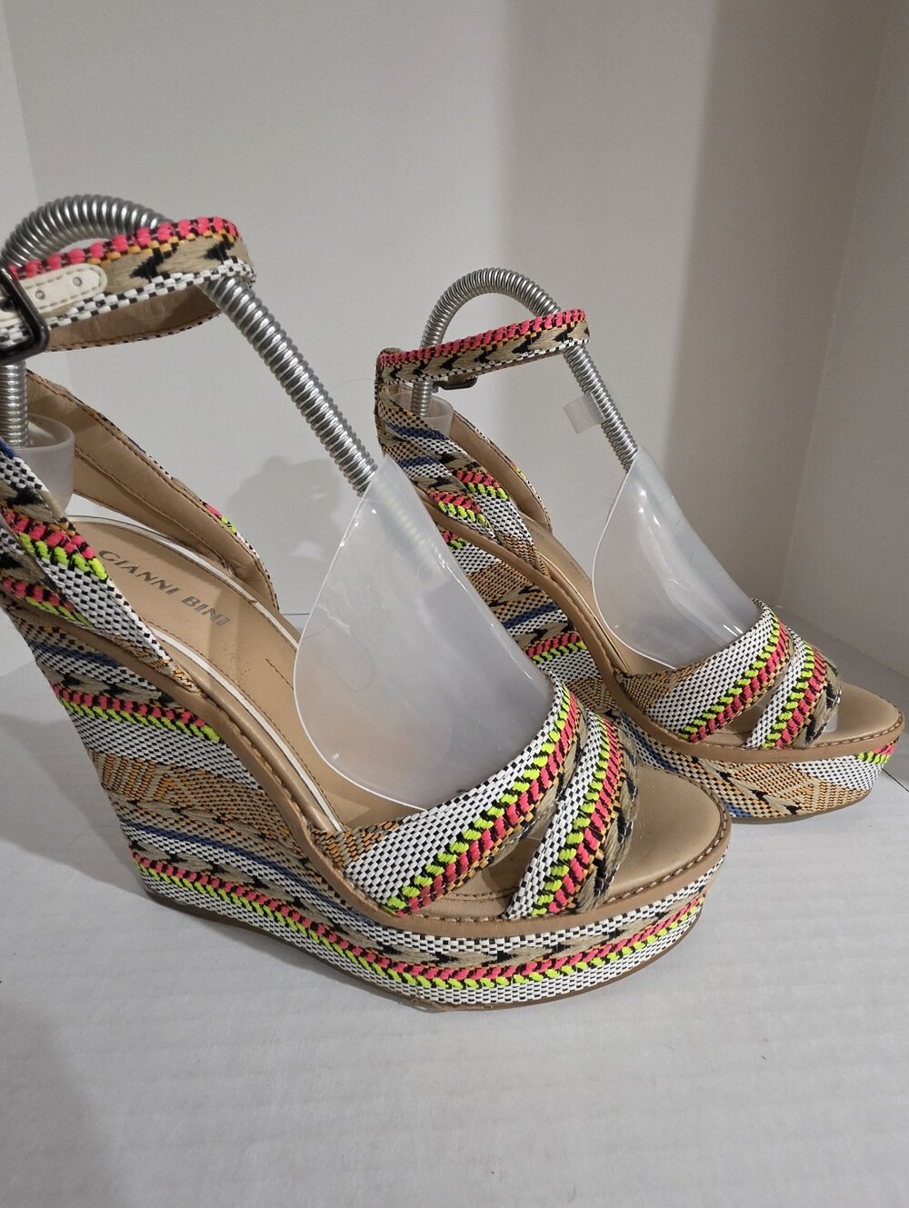 Gianni Bini, Embroidered Wedge Heel